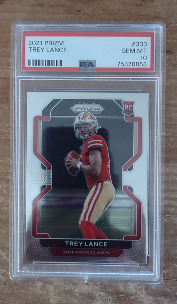 2021 prizm Trey lance PSA 10