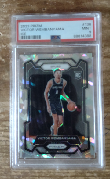 2023 prizm Victor wembanyama ice PSA 9