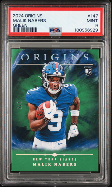 2024 Panini Origins Malik Nabers Green 2/5 Rookie Giants🤩 Hard Grade
