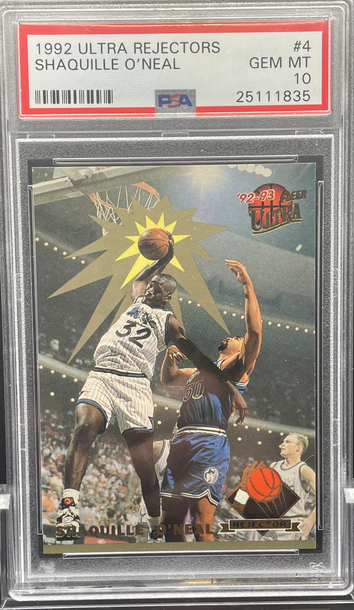 1992 fleer ultra Shaquille O’Neal rejectors PSA 10