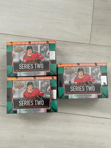 2023-24 UPPER DECK HOCKEY SERIES 2 MEGA BOX (x3)