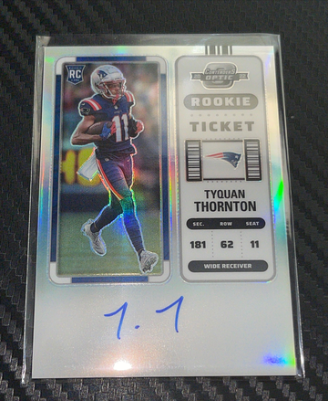 2022 Contenders Optic AUTO Silver Rookie Ticket Tyquan Thornton
