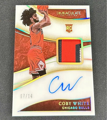 2019 Coby White Gold /10 Immaculate Rookie RPA