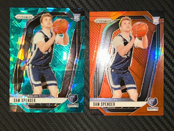 (2) Cam Spencer Prizm both /225 rookie