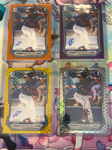 2026 bowman chrome 1st Victor Arias Auto all Nm