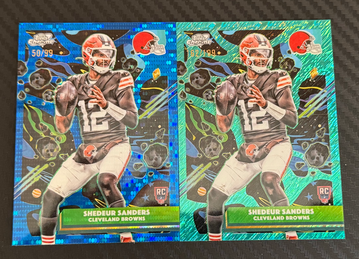 Shedeur Sanders Topps Chroms Cosmic Lot /99 /199