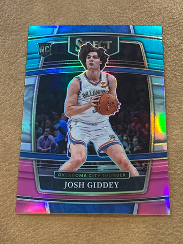 Josh Giddey 2021-22 Select Concourse Teal White Pink Prizm /49 #58 Rookie RC