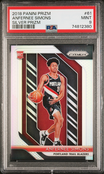 2018 Panini Prizm Anfernee Simmons Silver Prizm PSA 9