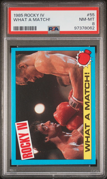 1985 Topps Rocky IV What A Match! #55 PSA 8