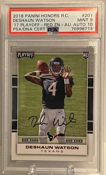 2017 Playoff DeShaun Watson Recollection Buyback 1/5