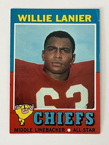 1971 Willie Lanier RC Topps #114 (VG-EX)