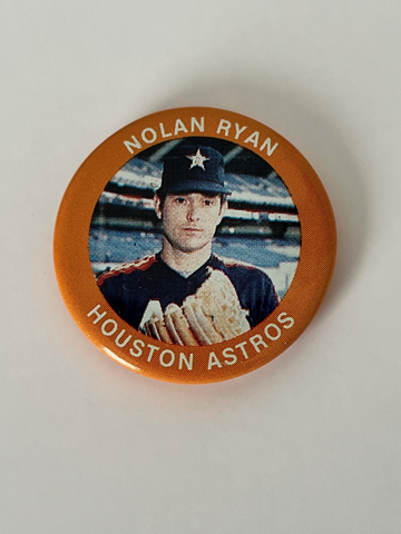 1984 Nolan Ryan Fun Foods Button #109 (NM).
