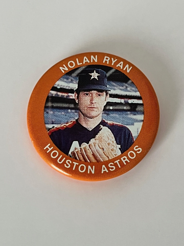 1984 Nolan Ryan Fun Foods Button #109 (NM-MT).