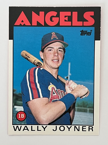 1986 Wally Joyner RC Topps Traded #51T (NM).