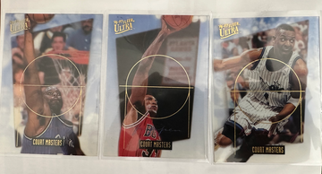 3X Card Lot 1996 Fleer Ultra Court Masters Shaquille O'Neal Scottie Pippen Penny Hardawsy Shaq Grails!!