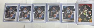 6X Card Anthony Edwards RC Rookie card lot 5 Rated rookies and one red white orange flash select RC