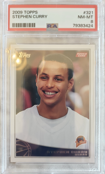 Stephen Curry 2009 Topps Psa 8 NM-MT