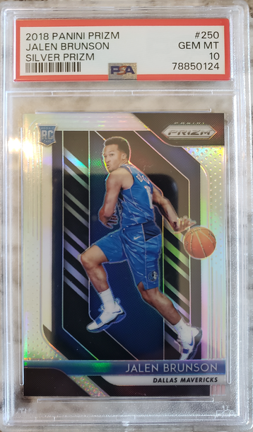Jalen Brunson 2018 Panini Prizm Silver Prizm Psa 10 Gem Mint 