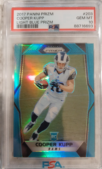 2017 Panini Prizm Cooper Kupp Light Blue Prizm Psa 10 Gem Mint 