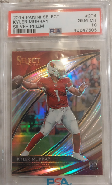 2019 Panini Select Kyler Murray Silver Prizm Psa 10 Gem Mint 