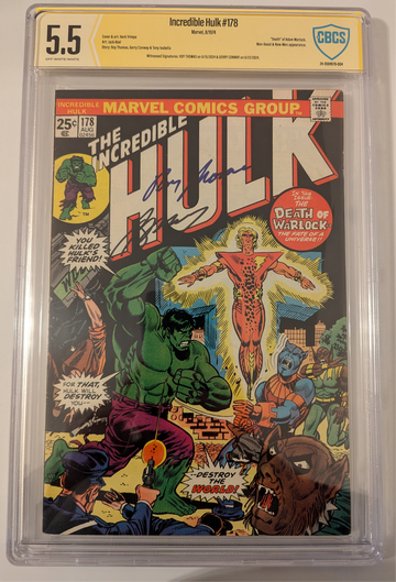 Incredible Hulk #178 Signed by Gerry Conway and Roy Thomas