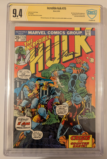 Incredible Hulk #176 Signed by Gerry Conway and Roy Thomas
