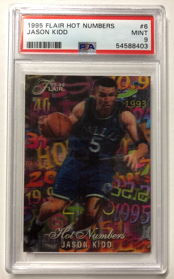 1995 Flair Jason Kidd Hot Numbers PSA 9 #6