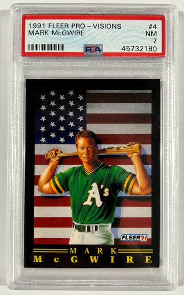 1991 Fleer Pro-Visions Mark McGwire PSA 7 #4