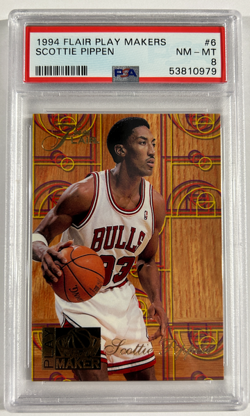 1994 Flair Play Maker Scottie Pippen PSA 8 #6