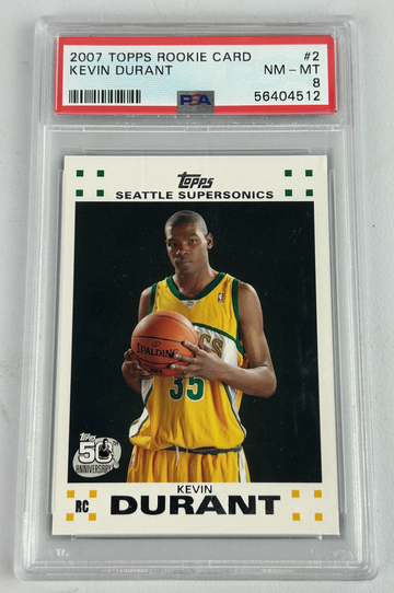 2007 Topps Kevin Durant Rookie Card PSA 8 #2