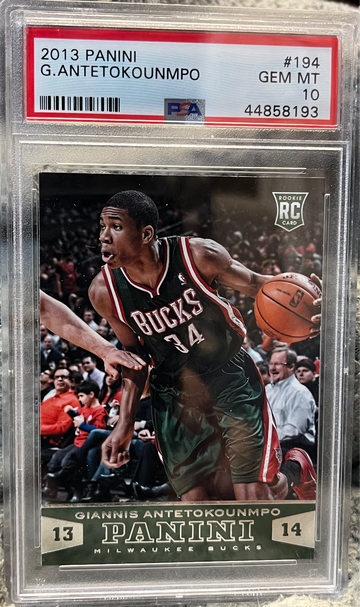 2013 Panini Giannis Antetokounmpo RC #194 PSA 10 Gem Mint