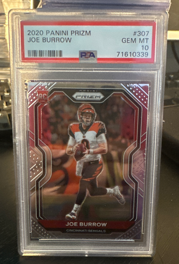 2020 Prizm Joe Burrow PSA 10
