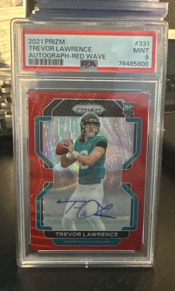 2021 Prizm Trevor Lawrence Red Wave Auto 