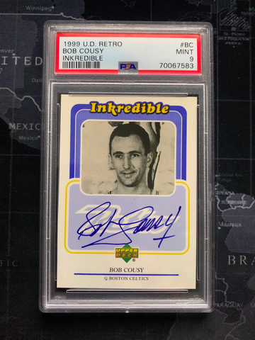 1999-00 Upper Deck Retro INKredible Bob Cousy Autograph Auto