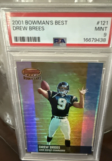 2001 Bowman's Best - Drew Brees #121 Rookie RC /1499 PSA 9