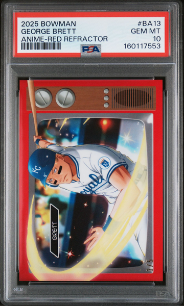 2025 Bowman Anime George Brett Red Refractor