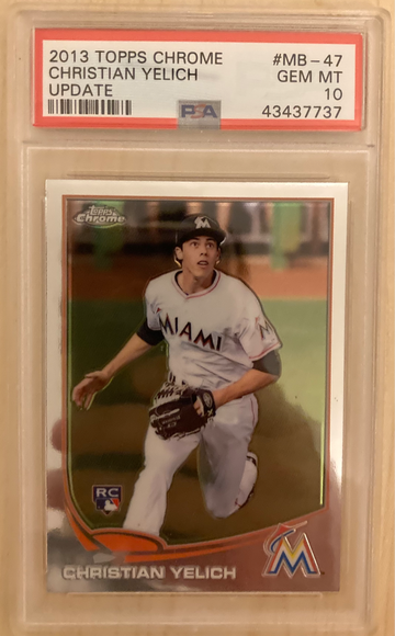 2013 Topps Chrome Christian Yelich Update PSA 10