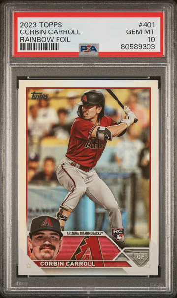 2023 Topps Rainbow Foil Corbin Carroll Rookie Card Arizona Diamondbacks #401