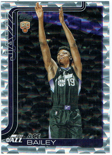 2025 Topps NBA Ace Bailey RC 205 Crackleboard parallel