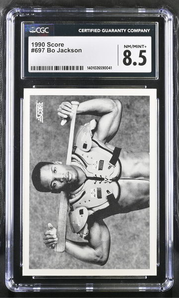 1990 Score Bo Jackson # 697 CGC 8.5