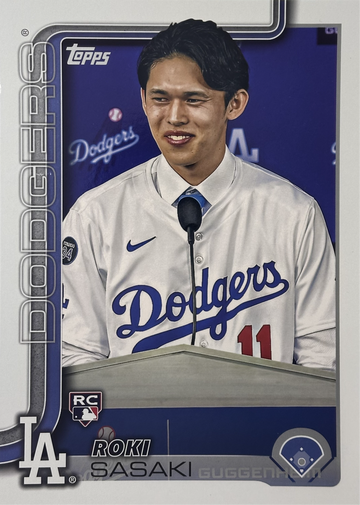 2025 Topps Roki Sasaki RC # OSP-6 Oversized Flagship Collection LA Dodgers