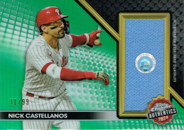 2024 Topps Chrome Nick Castellanos Authentic Relics Green TCA-NC 31/99