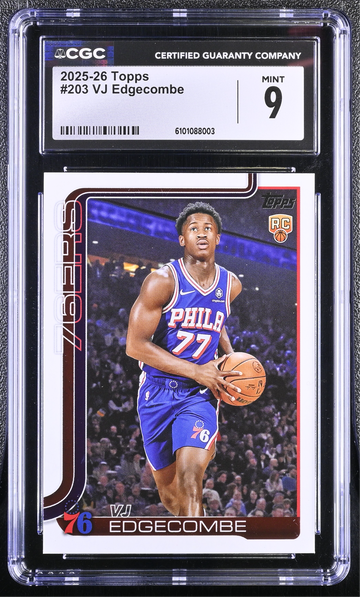 2025-26 Topps VJ Edgecombe RC CGC 9.0