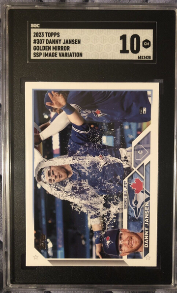 2023 Topps Series 1 Danny Jansen Golden Mirror SSP Image Variation SGC 10