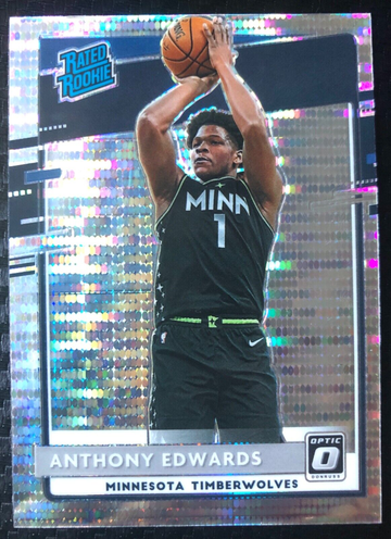 2020 Donruss Optic ANTHONY EDWARDS Pulsar Prizm Rated Rookie #151 TIMBERWOLVES