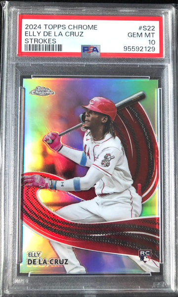 2024 Topps Chrome #S22 ELLY DA LA CRUZ Strokes PSA 10