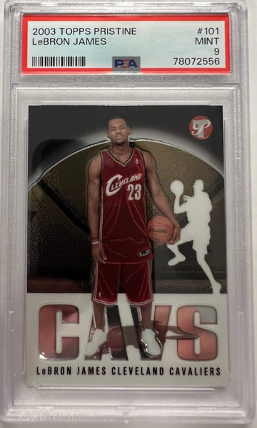 2003 Topps Pristine Lebron James PSA 9 Rookie Card RC #101