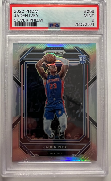 2022 Prizm Jaden Ivey Silver PSA 9 Rookie Card #256