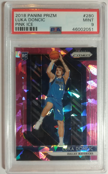 2018 Prizm Luka Doncic Pink Ice PSA 9 Rookie Card #280