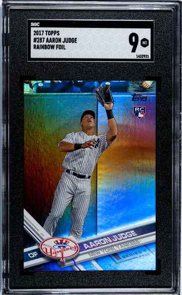 2017 Topps Aaron Judge Rainbow Foil SGC 9 Rookie Card #287